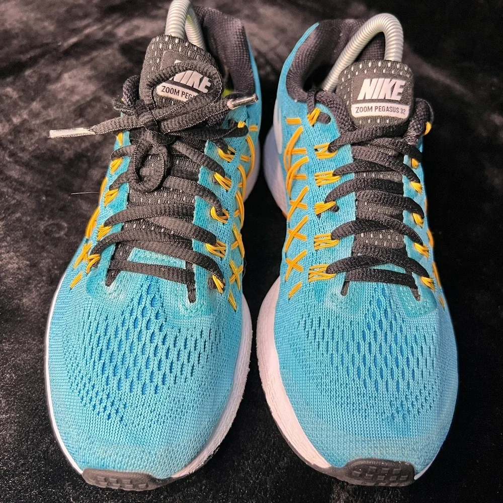 Nike Air‎ Zoom Pegasus 32 749344-401 Womens 8.5 Running Shoes Gamma Blue Sneaker